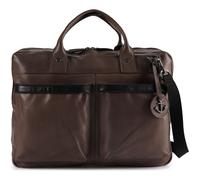 Harbour 2nd Urban Poets Aktentasche Leder 50 cm Laptopfach braun