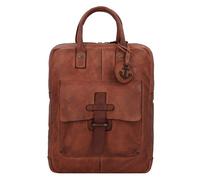 Harbour 2nd Urban Poets Handtasche Leder 23 cm Laptopfach braun