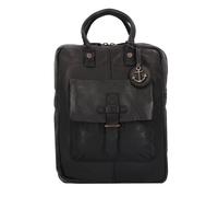 Harbour 2nd Urban Poets Handtasche Leder 23 cm Laptopfach schwarz