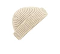 Beechfield Flache Strickmütze Harbour 50% recycelten Polyester Cremeweiß
