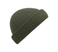 Beechfield Strickmütze Harbour – 50% recyceltem Polyester – Olivgrün