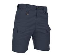 HARD LAND Herren Taktische Cargo Shorts 9,5 Zoll Wasserdicht Ripstop Elastische Taille BDU Wandershorts Arbeit, Grau, Blau, 58