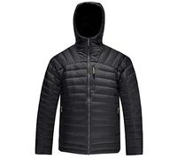 HARD LAND Herren Ultraleicht Daunenjacke Steppjacke mit Kapuze Winterjacke Packable Mantel (XL, Schwarz)