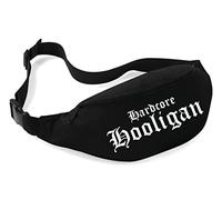 Hardcore Hooligan Bauchtasche | Fussball - Ultras Hüfttasche - Hooligan - Fan Tasche - Supporter - Football Bag | Schwarz