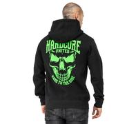 Hardcore United Hoodie Cory | Schwarz | Sweatshirt Kapuze Herren Gabber (DE/NL/SE/PL, Alphanumerisch, L, Regular, Regular)