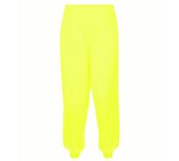 Haremshose für Mädchen Alibaba locker lässig Baggy-Hose Sport Tanz elastisch Yoga-Leggings Kinder Neon ausgestelltes Kostüm Kinder bequeme entspannte Hose mit hoher Neon Gelb 13-14 Jahre