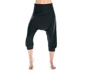 Haremshose WINSHAPE "HP201LS", Damen, Gr. M, Normalgrößen, schwarz, 85% Polyester, 15% Elasthan, Hosen Haremshose, Functional Soft and Light (40731912-M) schwarz