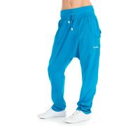Haremshose WINSHAPE "UNISEX 4Pocket Pants WH13", Damen, Gr. M, Normalgrößen, blau (türkis), 90% Baumwolle, 10% Elasthan, Hosen Haremshose (52629038-M) türkis