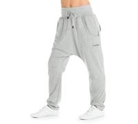 Haremshose WINSHAPE "UNISEX 4Pocket Pants WH13", Damen, Gr. S, Normalgrößen, grau (grau melange), 48% Baumwolle, 48% Polyester, 4% Elasthan, Hosen Haremshose (56908737-S) grau melange