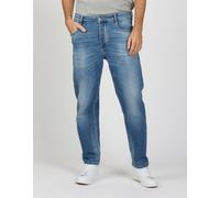 Haremsjeans GANG "GANG Jeans Loose Fit 94AIDEN", Herren, Gr. 32, Normalgrößen, blau (denim blau), 90% Baumwolle, 8% Polyester, 2% Elasthan, Jeans (27895215-32) denim blau