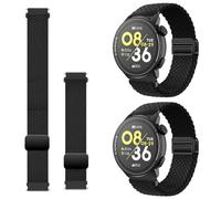 Harikiri 2 StüCk Kompatibel Mit Coros Pace 4/3/Pace Pro,Geflochtenes Dehnbares Nylon Uhrarmband Mit Magnetischem Verschluss,Schnellverschlus KnöChel Und Armband, FüR Coros Apex 2 Pro/Pro/4 42 mm/46 mm