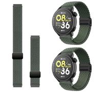 Harikiri 2 StüCk Kompatibel Mit Coros Pace 4/3/Pace Pro,Geflochtenes Dehnbares Nylon Uhrarmband Mit Magnetischem Verschluss,Schnellverschlus KnöChel Und Armband, FüR Coros Apex 2 Pro/Pro/4 42 mm/46 mm