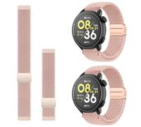 Harikiri 2 StüCk Kompatibel Mit Coros Pace 4/3/Pace Pro,Geflochtenes Dehnbares Nylon Uhrarmband Mit Magnetischem Verschluss,Schnellverschlus KnöChel Und Armband, FüR Coros Apex 2 Pro/Pro/4 42 mm/46 mm
