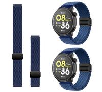Harikiri 2 StüCk Kompatibel Mit Coros Pace 4/3/Pace Pro,Geflochtenes Dehnbares Nylon Uhrarmband Mit Magnetischem Verschluss,Schnellverschlus KnöChel Und Armband, FüR Coros Apex 2 Pro/Pro/4 42 mm/46 mm