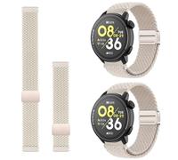 Harikiri 2 StüCk Kompatibel Mit Coros Pace 4/3/Pace Pro,Geflochtenes Dehnbares Nylon Uhrarmband Mit Magnetischem Verschluss,Schnellverschlus KnöChel Und Armband, FüR Coros Apex 2 Pro/Pro/4 42 mm/46 mm