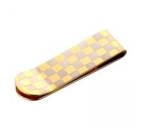 Harilla Hochwertige Geldscheinklammer aus Edelstahl - Praktischer Kartenhalter für Bargeld und Ausweise, Gold, 3 STK