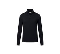HAKRO Regular Fit Damen Longsleeve schwarz, Einfarbig