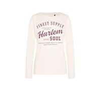 HARLEM SOUL Damen BREN-DA Longsleeve Printed Ecru, L