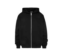 HARLEM SOUL Herren/Damen Zipper Hoodie Oversize BRU-NO | Kapuzenjacke mit Reißverschluss Unisex Black XXXL