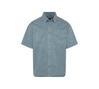 Kurzarmhemd HARLEM SOUL, Herren, Gr. XL, Normalgrößen, blau (fog blau), Material: 100% Baumwolle, unifarben, relaxed fit normal, gerader Abschluss, Hemden, mit Brusttaschen (25407418-XL) fog blau