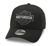 HARLEY-DAVIDSON 39THIRTY Baseball Cap Cappy Mütze Tonal Logo, Schwarz, L