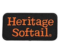 Harley-Davidson 4 in. Embroidered Heritage Softail Emblem Sew-On Patch - Black