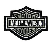 Harley-Davidson Aufnäher 3″ Bar & Shield Patch B&W