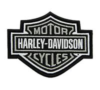 Harley-Davidson Aufnäher 4″ Bar & Shield B&W Patch