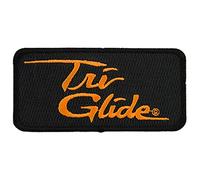Aufnäher 4″ Tri Glide Patch ca. 10,48 x 4,45 cm schwarz orange