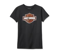 Harley-Davidson Bar & Shield Short Sleeve Tee Black Beauty Damen T-Shirt, M