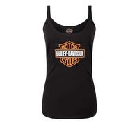 Harley-Davidson Damen Classic Bar & Shield Logo Full-Back Tank Top, Schwarz, Schwarz, Medium