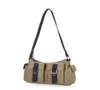 Harley-Davidson Damen Nylon Umhängetasche Geldbörse - Reißverschluss mit Multi Pocket Handtasche - Olive (Hobo)