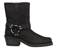 HARLEY-DAVIDSON FOOTWEAR Women's Korsen Harness Mid Calf Boot, Black, 6