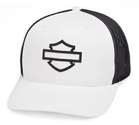 HARLEY-DAVIDSON Herren Baseball-Cap Biker B&S Trucker Kappe Kopfbedeckung Motorrad Basecap Cappy Einstellbarer Snapback