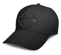Harley-Davidson Herren Baseball-Cap Biker Kappe Phantom Gestickte Grafik Verstellbar Motorrad Basecap Cappy für Männer