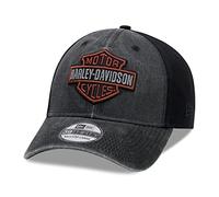 HARLEY-DAVIDSON Herren Baseballmütze Kappe Verwaschen Zweifarbiges Logo, M