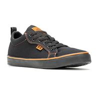 Harley-Davidson Herren Torland Schwarz Vintage Style Sneakers D93897, Schwarz/Orange, 41 EU