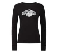Harley-Davidson Langärmliges Shirt für Damen, mit langen Ärmeln, Schwarz, Schwarz, Large