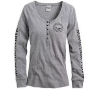 Harley-Davidson Langarmshirt Skull Snap Front, XXL