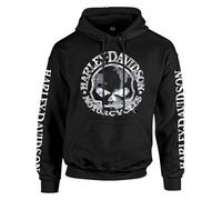 Harley-Davidson Men's Sweatshirt Willie G Skull H-D Pullover Black 30296648