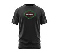 Harley-Davidson Militär, Custom Military Overseas Tour, Christmas Lights T-Shirt, Dunkelgrau, XL