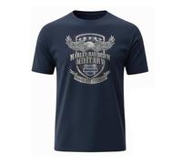 Harley-Davidson Militär, Custom Veterans Support, Herren T-Shirt Honor Our Vets, Blau, XL