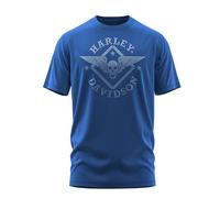 Harley-Davidson Military Herren Raider Tee, Stahlblau, XL