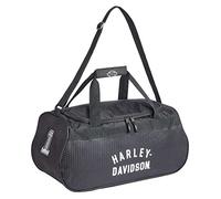 Harley-Davidson Off-White #1 Logo Sports Duffel Bag w/Shoulder Strap - Black