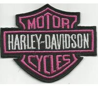 Harley Davidson Pink Insignia Aufnäher Bügelbild Biker Hog Chopper Bobber Badge