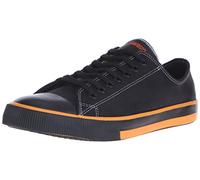 Harley-Davidson Roarke Herren-Sneaker, Vulkanisierter LowCut Schwarz/Orange, 42.5 EU