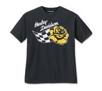 HARLEY-DAVIDSON Rose Racer Oversized Tee Damen T-Shirt, 96484-24VW, XL