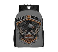 Harley Davidson Rucksack Teenager Schultasche Canvas Notebook Rucksack Tasche Unisex-1802hj