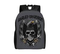 Harley Davidson Rucksack Teenager Schultasche Canvas Notebook Rucksack Tasche Unisex-hjka1806