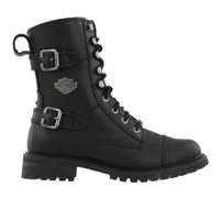 Harley Davidson Womens Balsa Black Leather Boots 38 EU